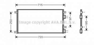 AVA QUALITY COOLING iv5058 -  Конденсатор, кондиционер